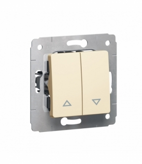 CARIVA Przycisk sterowania roletami (blokada elektryczna) KREM 10A-250V Legrand 773714