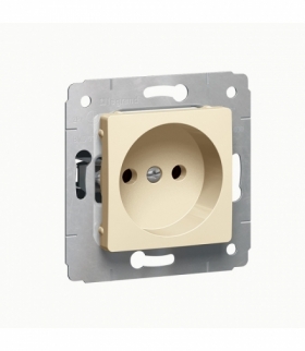 CARIVA Gniazdo wtyczkowe pojedyncze 2P KREM 16A-250V Legrand 773716