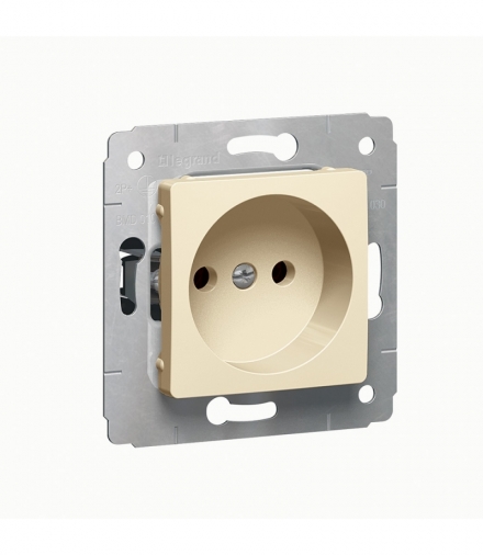 CARIVA Gniazdo wtyczkowe pojedyncze 2P KREM 16A-250V Legrand 773716