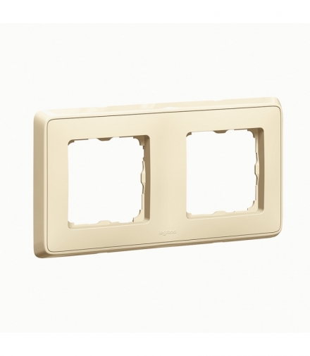 CARIVA Ramka podwójna poziom/pion KREM Legrand 773752