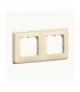 CARIVA Ramka podwójna poziom/pion KREM Legrand 773752