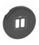 CELIANE Plakietka do gniazd 2xUSB 5 V- grafitowa Legrand 067956