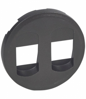 CELIANE Plakietka gniazda głośnikowego podwójnego grafitowa Legrand 067814