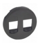 CELIANE Plakietka gniazda głośnikowego podwójnego grafitowa Legrand 067814