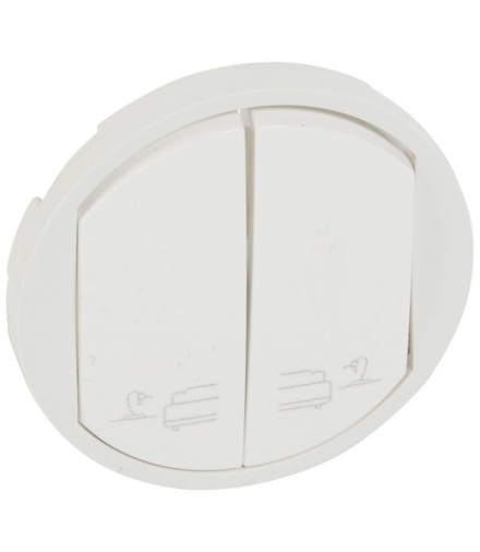 CELIANE Klawisz Podwójny Z Symbolem Lampki Nocnej Biały Legrand 068191