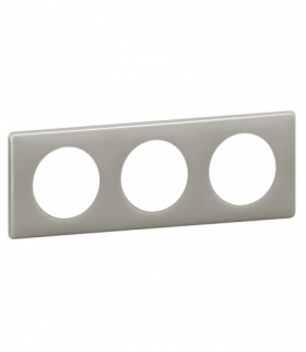 CELIANE Ramka Szara perła potrójna Legrand 066603