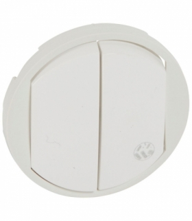 CELIANE Klawisz do łączników i przycisków podwójnych antybakteryjnych Biały Legrand 067741