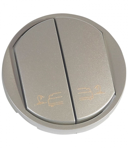 CELIANE Klawisz Podwójny Z Symbolem Lampki Nocnej Tytanowy Legrand 068491