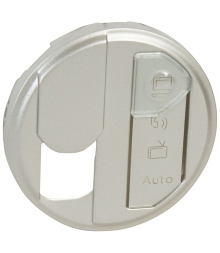 CELIANE Plakietka gniazda multimedialnego 1 x RJ 45 – STP Kat. 6 z oznacznikiem tytanowa Legrand 068591