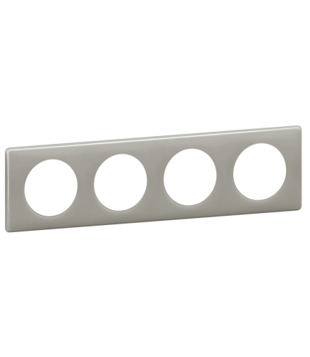 CELIANE Ramka Szara perła poczwórna Legrand 066604