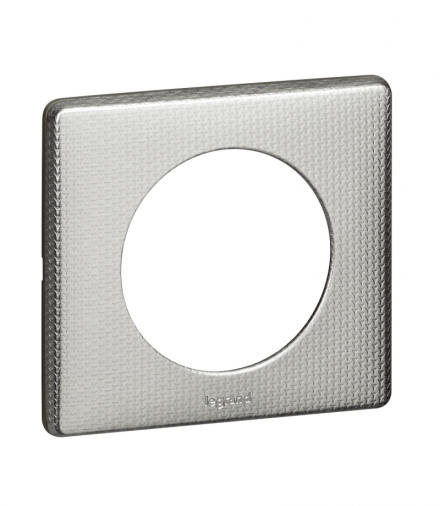 CELIANE Ramka tekstura aluminium pojedyncza Legrand 068721