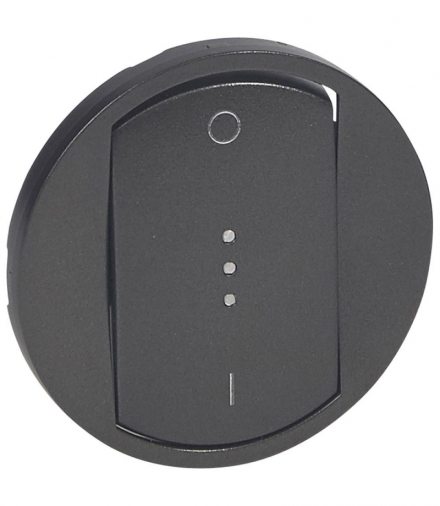 CELIANE Klawisz Łącznika Dwubiegunowego Ze Wskaźnikiem LED Grafitowy Legrand 067923