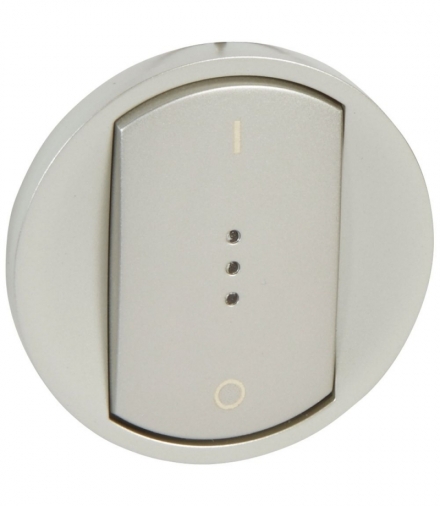 CELIANE Klawisz Łącznika Dwubiegunowego Ze Wskaźnikiem LED Tytanowy Legrand 068323