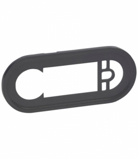 CELIANE Plakietka termostatu programowalnego z wyświetlaczem / tunera RDS z zasilaczem grafitowa Legrand 067992