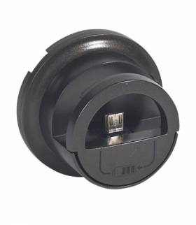 CELIANE Plakietka do gniazd zasilających 2 x USB 230 V / 5 V- grafitowa Legrand 067910