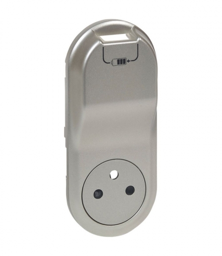 CELIANE Plakietka do Gniazd 2P+Z + ładowarka USB 1000 mA tytanowa Legrand 068416