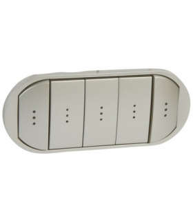 CELIANE Klawisz Pięciokrotny Ze Wskaźnikiem/Podświetleniem LED Tytanowy Legrand 068320