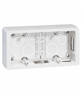 CELIANE Puszka natynkowa podwójna Biała Legrand 080242