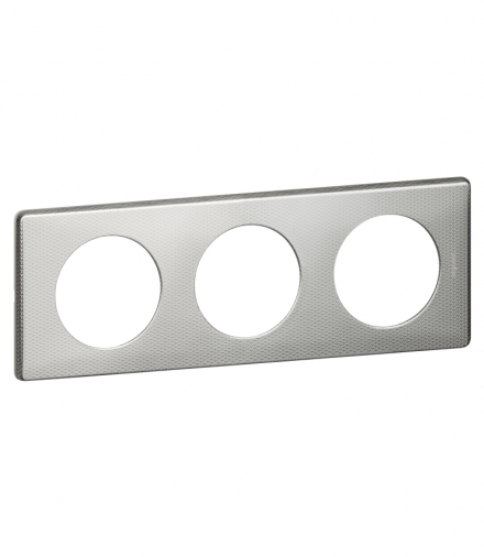 CELIANE Ramka tekstura aluminium potrójna Legrand 068723