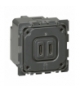 CELINE - Gniazdo zasilające 2 x USB 5 V - 2400 mA Typ-C Legrand 067466