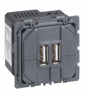 CELIANE Gniazdo zasilające 2 x USB 5V- 2400 mA Legrand 067462