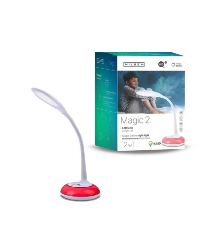 Lampka biurkowa i lampka nocna Magic 2 biała