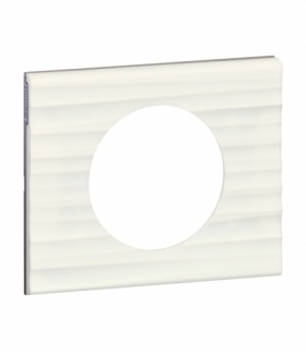 CELIANE Ramka corian Biały żłobkowany pojedyncza Legrand 069011