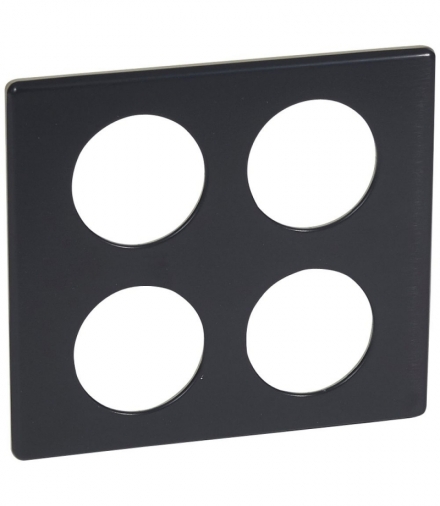 CELIANE Ramka węgiel 2 x podwójna Legrand 068950