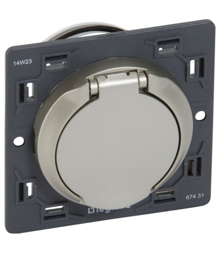 CELIANE Gniazdo centralnego odkurzacza tytanowe Legrand 067431