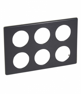 CELIANE Ramka węgiel 2 x potrójna Legrand 068990