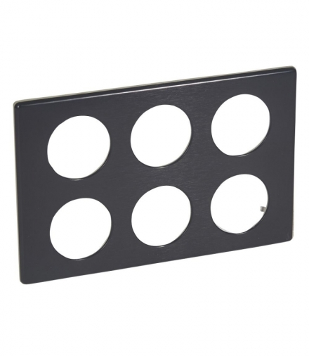 CELIANE Ramka węgiel 2 x potrójna Legrand 068990