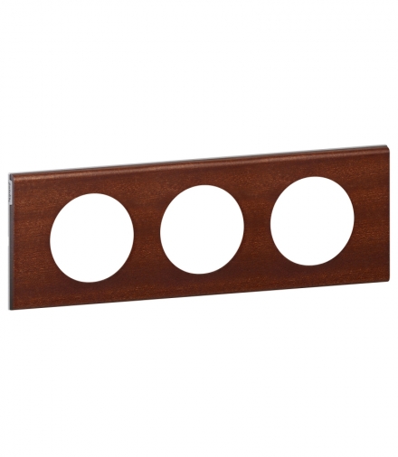 CELIANE Ramka drewno mahoń potrójna pozioma/pionowa Legrand 069223