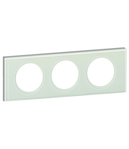 CELIANE Ramka szkło kaolin potrójna pozioma/pionowa Legrand 069313