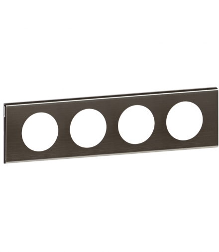 CELIANE Ramka nikiel czarny poczwórna Legrand 069034