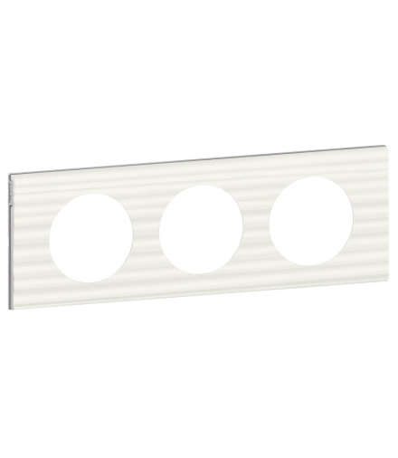 CELIANE Ramka corian Biały żłobkowany potrójna Legrand 069013