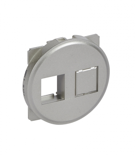 CELIANE Maskownica Keystone 2 x RJ 45 Tytanowa Legrand 067358