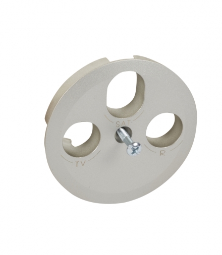 CELIANE Plakietka Gniazda TV-RD-SAT 2 Wyjścia, tytanowa Legrand 068586
