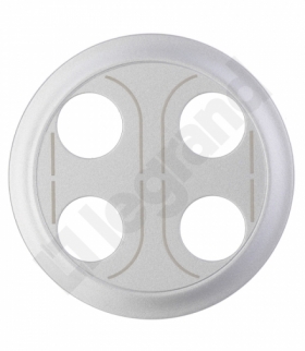 CELIANE Plakietka gniazda głośnikowego bananowego podwójnego tytanowa Legrand 068532