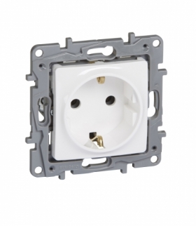 Niloe Gniazdo SCHUKO 2P+Z 16 A - 250 V - bez przesłony, zaciski śrubowe - Białe Legrand 764539