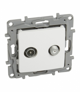 Niloe Gniazdo TV-SAT końcowe do instalacji typu gwiazda 1 dB - Białe Legrand 764559