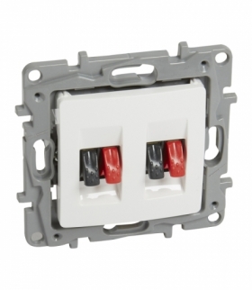 Niloe Gniazdo głośnikowe podwójne - Białe Legrand 764581