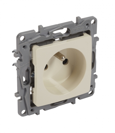 Niloe Gniazdo 2P+Z 16 A - 250 V - bez przesłony, zaciski śrubowe - Kremowe Legrand 764640