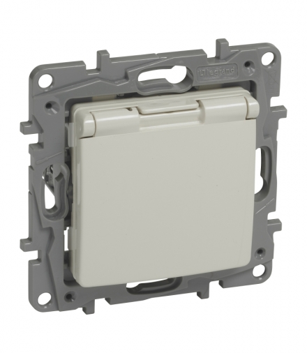 Niloe Gniazdo 2P+Z - IP44 16 A - 250 V - bez przesłony, zaciski śrubowe - Kremowe Legrand 764661