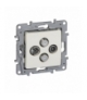 Niloe Gniazdo TV-RD-SAT-SAT końcowe do instalacji typu gwiazda 1,5 dB - Kremowe Legrand 764666