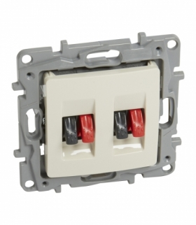 Niloe Gniazdo głośnikowe podwójne - Kremowe Legrand 764681