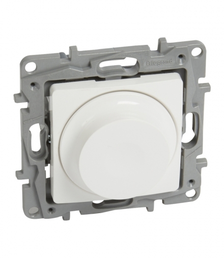Niloe/Niloe Selection - Ściemniacz obrotowy 300 W - 2 przewodowy (Do obciążeń RLC oraz do lamp LED) - Biały Legrand 764588