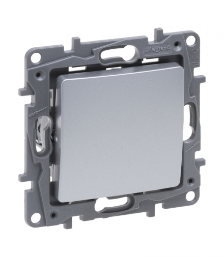 Niloe Selection Przycisk pojedynczy 6 A Aluminium Legrand 762107