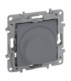 Niloe Selection Ściemniacz obrotowy 300 W 2 przewodowy (Do obciążeń RLC oraz do lamp LED) Stalowy Legrand 762388