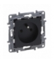 Niloe Selection Gniazdo 2P+Z 16 A 250 V (bez przesłony, zaciski śrubowe) Antracyt Legrand 762240