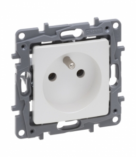 Niloe Selection Gniazdo 2P+Z 16 A 250 V (bez przesłony, zaciski śrubowe) Perła Legrand 762440